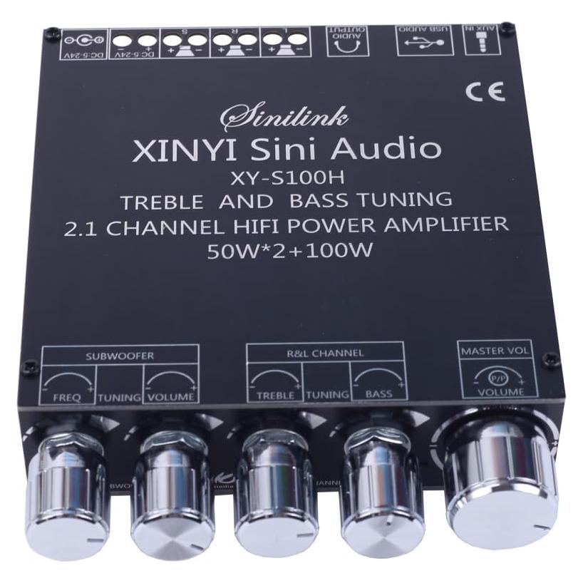 Módulo Amplificador DONGKER XY-S100H 2.1 Bluetooth 50W+100W