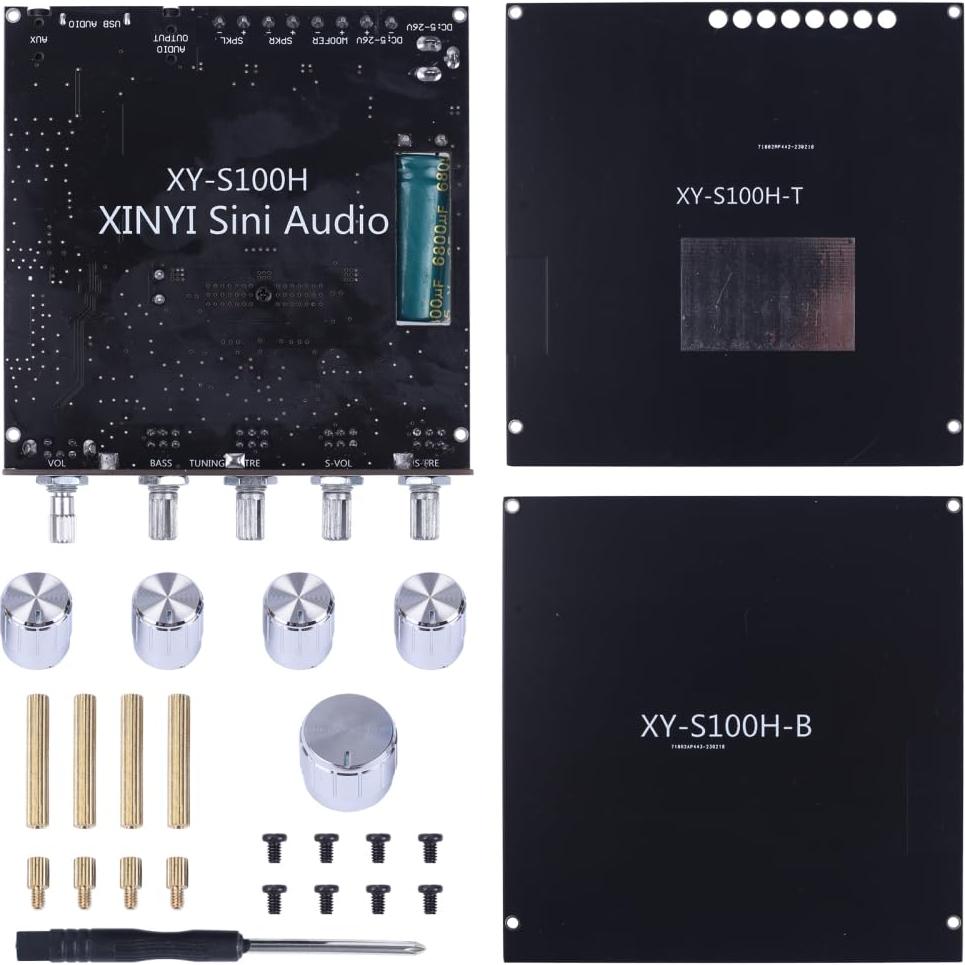 Módulo Amplificador DONGKER XY-S100H 2.1 Bluetooth 50W+100W