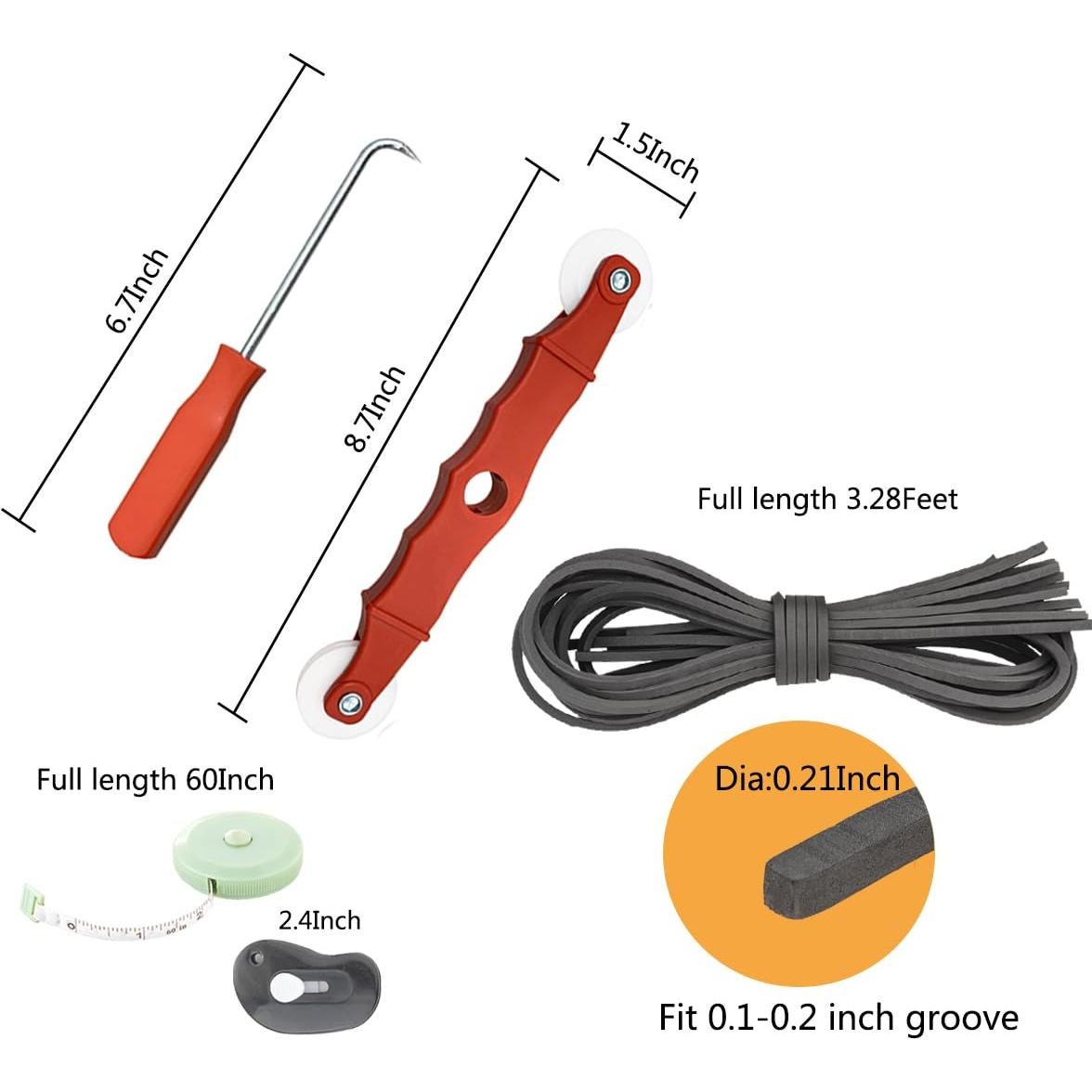 Kit de Reparación de Pantalla de Ventana SOGOO 1.22m x 3.00m