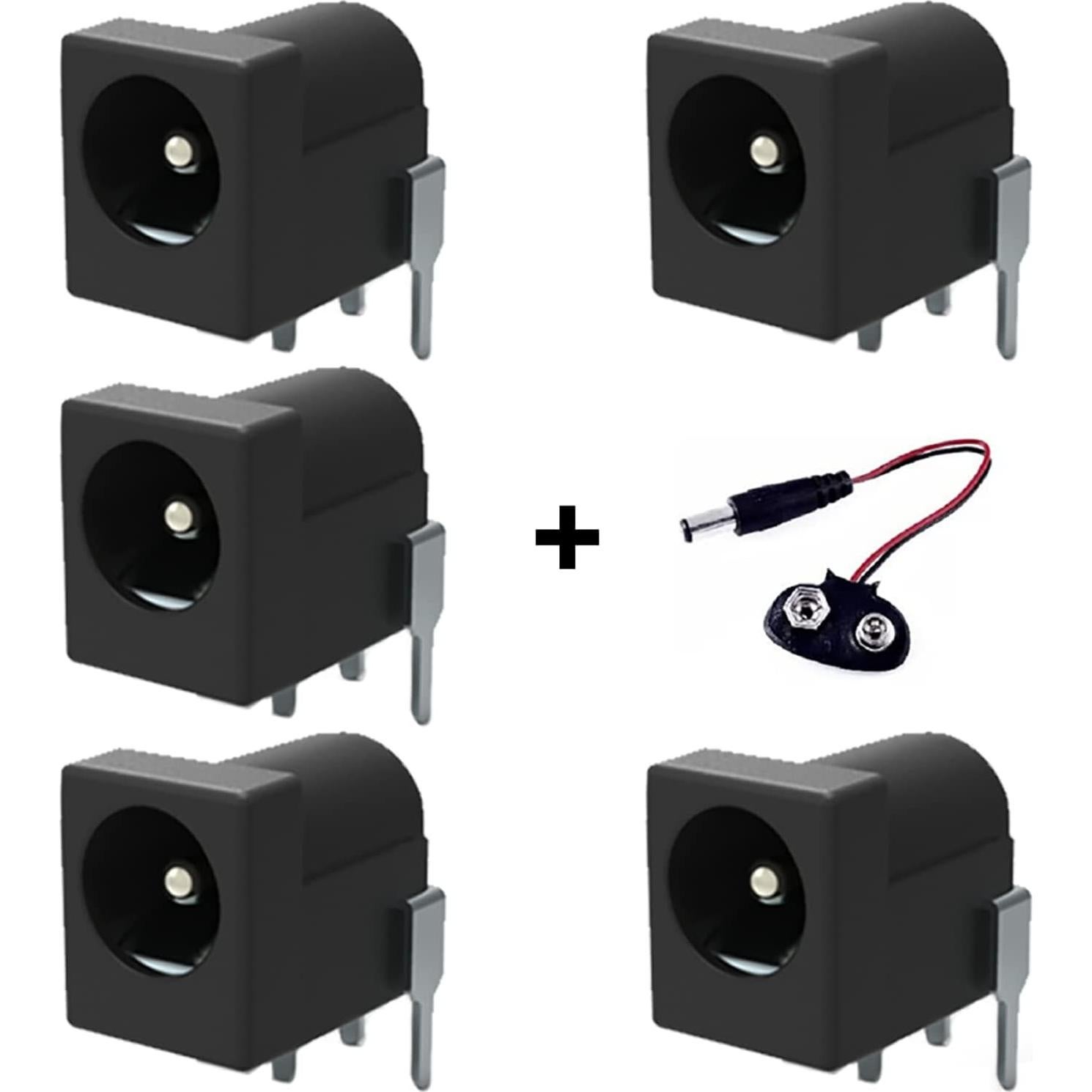 Conector hembra 2.1mm California JOS - 5 PCS para PCB