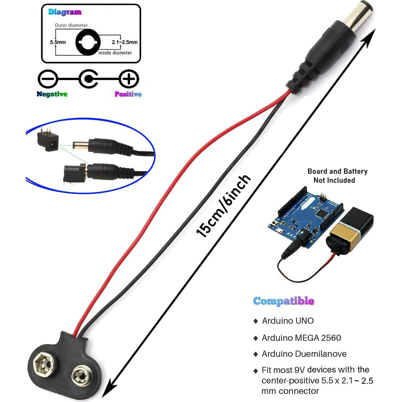 Conector hembra 2.1mm California JOS - 5 PCS para PCB