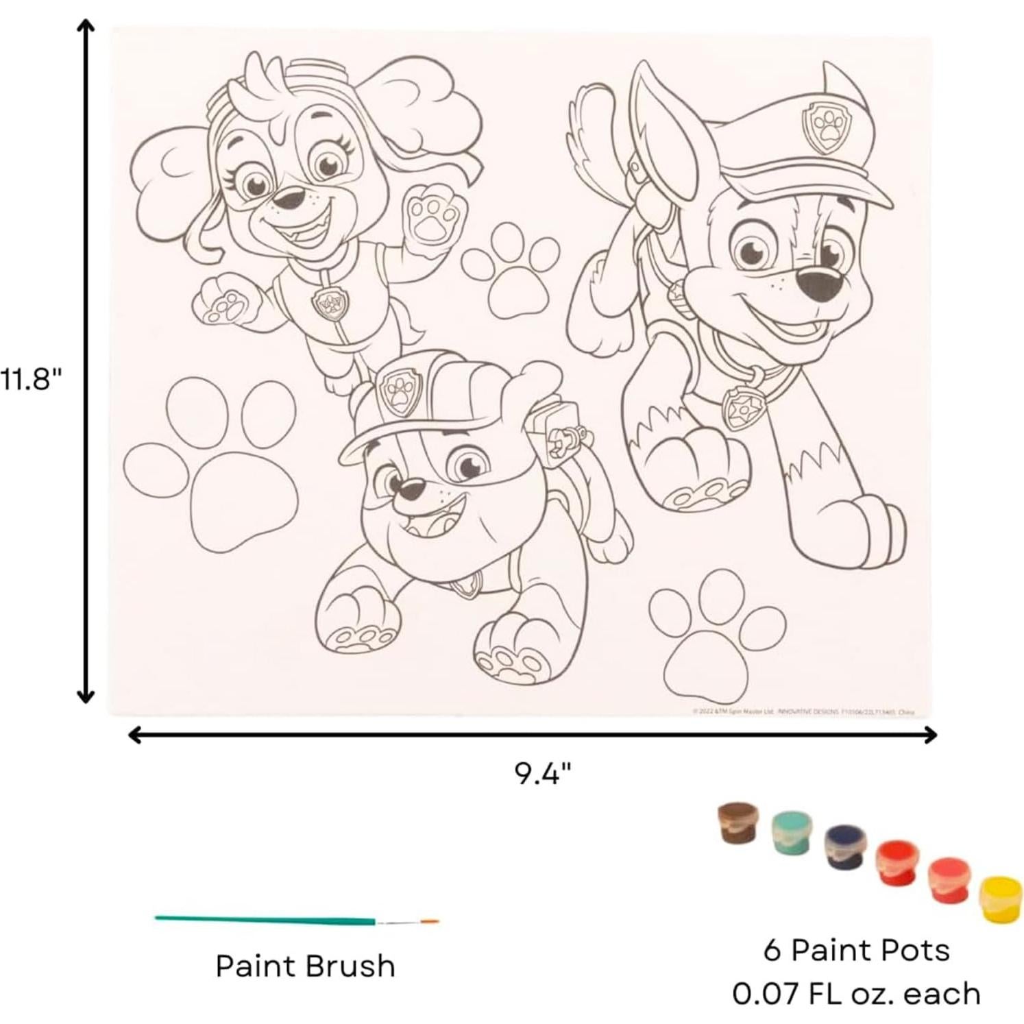 Juego de Pintura Paw Patrol - Set de Arte para Niños