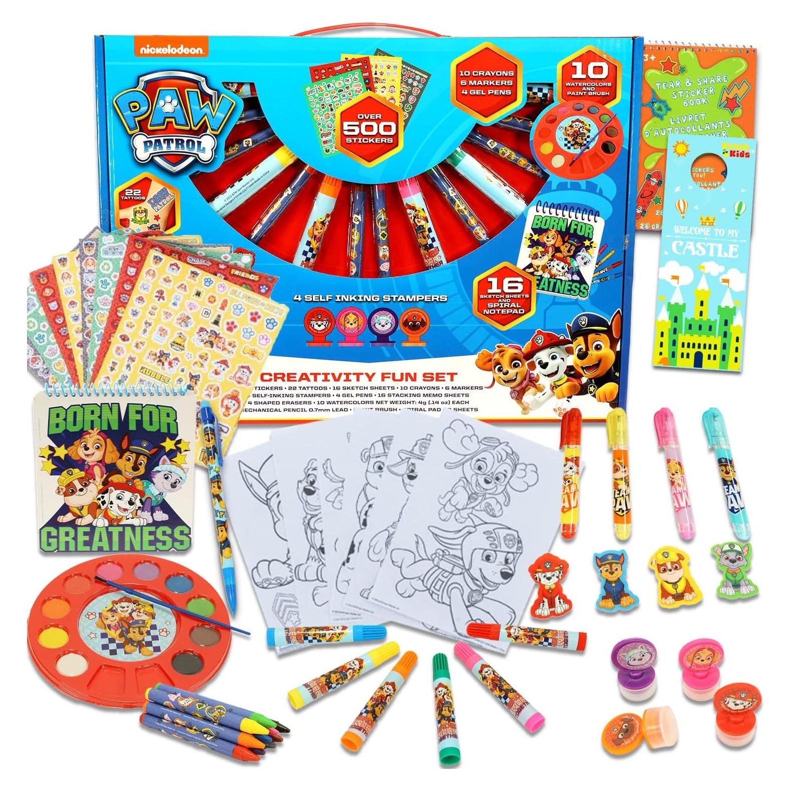 Kit de Manualidades Paw Patrol - Set de Arte con Stickers y Tatuajes