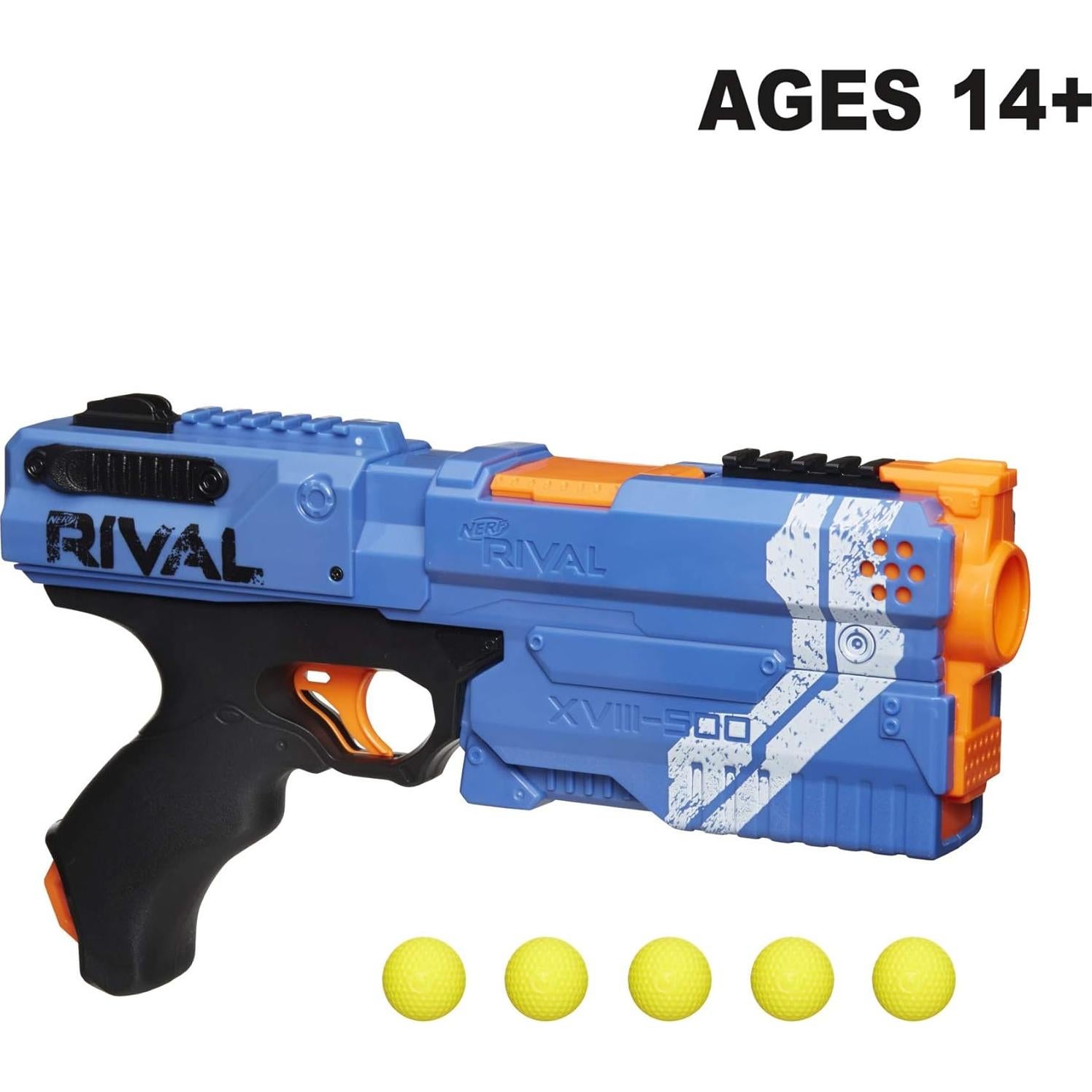 Bláster Nerf Rival Kronos XVIII-500 Azul - 5 Proyectiles