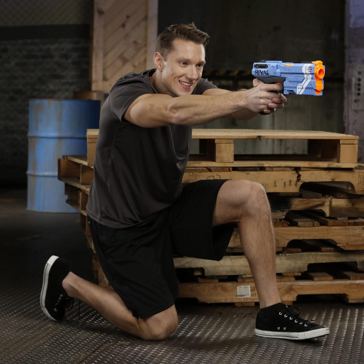 Bláster Nerf Rival Kronos XVIII-500 Azul - 5 Proyectiles