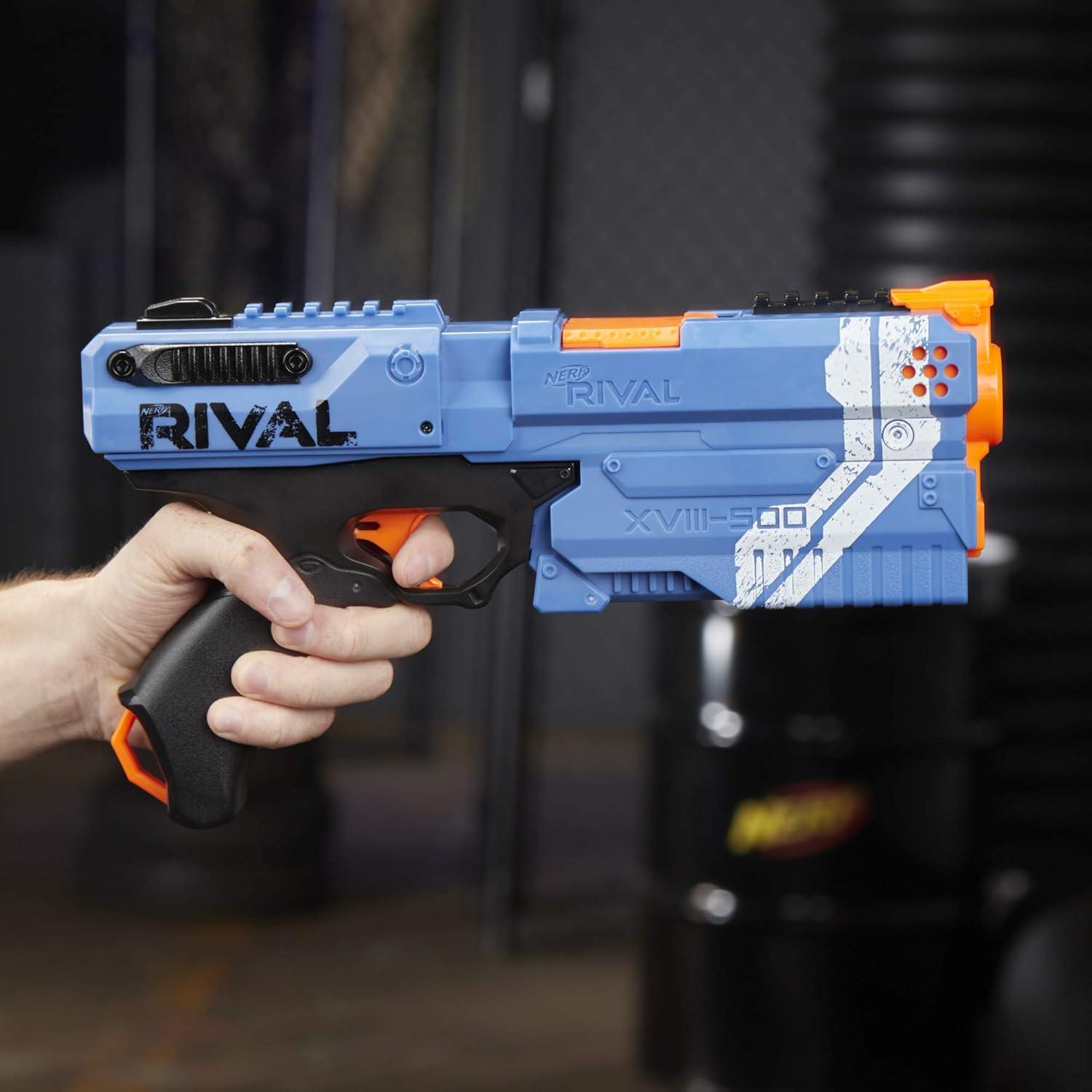Bláster Nerf Rival Kronos XVIII-500 Azul - 5 Proyectiles
