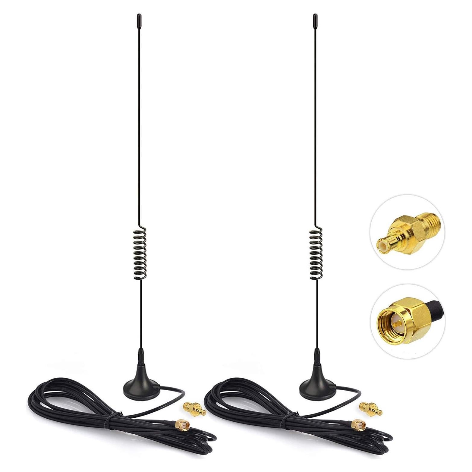 Antena Doble Banda 978MHz 1090MHz Bingfu 5dBi SMA Macho 2-Pack