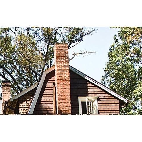 Antena Yagi HD RCA ANT751E para exteriores 120.7 km VHF UHF