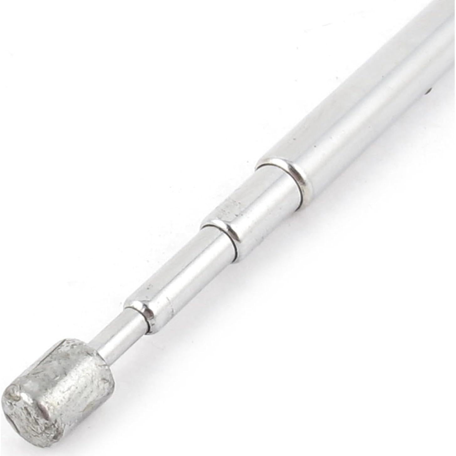 Antena Telescópica 43cm uxcell 4 Secciones Acero Inoxidable