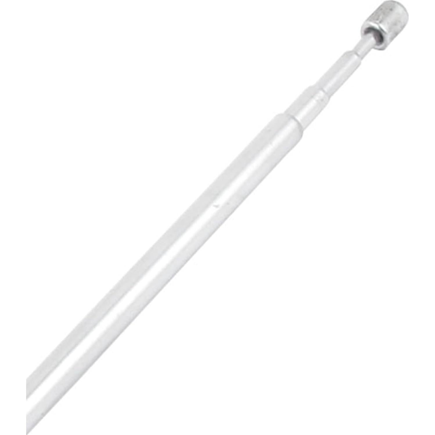 Antena Telescópica 43cm uxcell 4 Secciones Acero Inoxidable