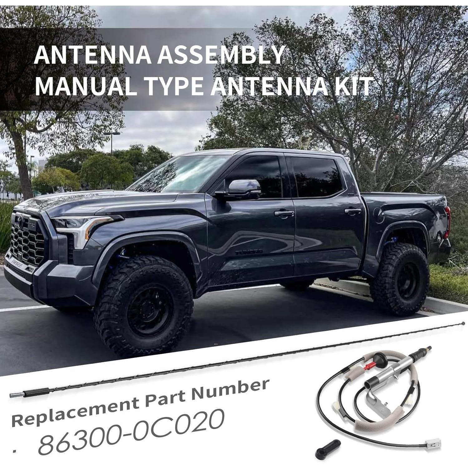 Kit de Antena de Reemplazo E-Vniko para Toyota Tundra 2014-2020
