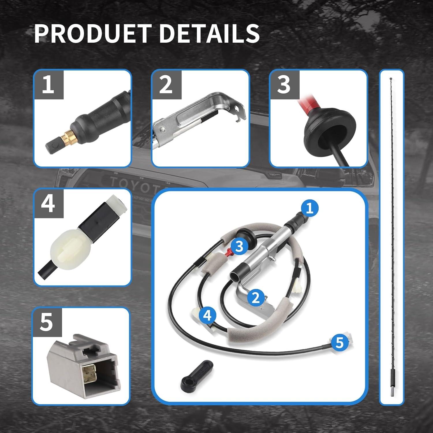 Kit de Antena de Reemplazo E-Vniko para Toyota Tundra 2014-2020