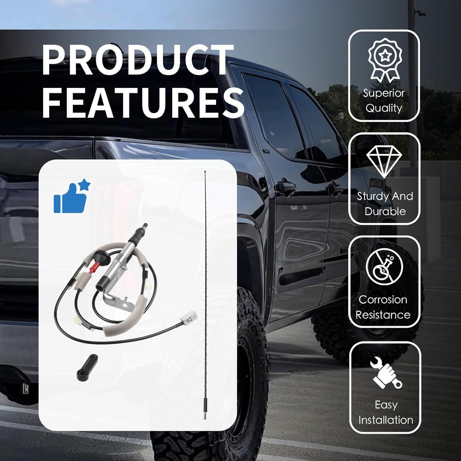 Kit de Antena de Reemplazo E-Vniko para Toyota Tundra 2014-2020