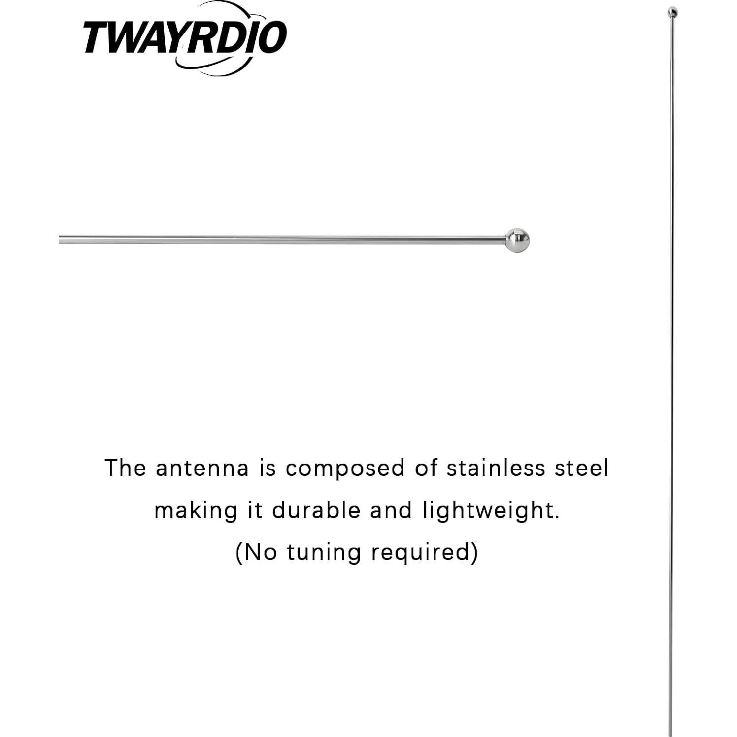 Antena NMO Banda Dual TWAYRDIO 144/430MHz VHF UHF para Radios