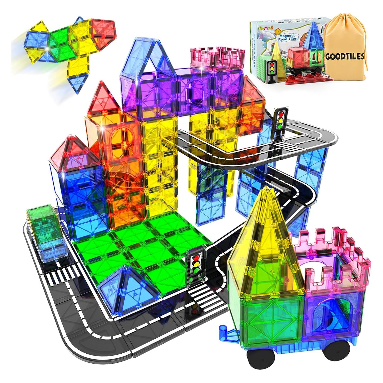 Conjunto de Piezas Magnéticas de Carretera GOODTILES 40 Piezas