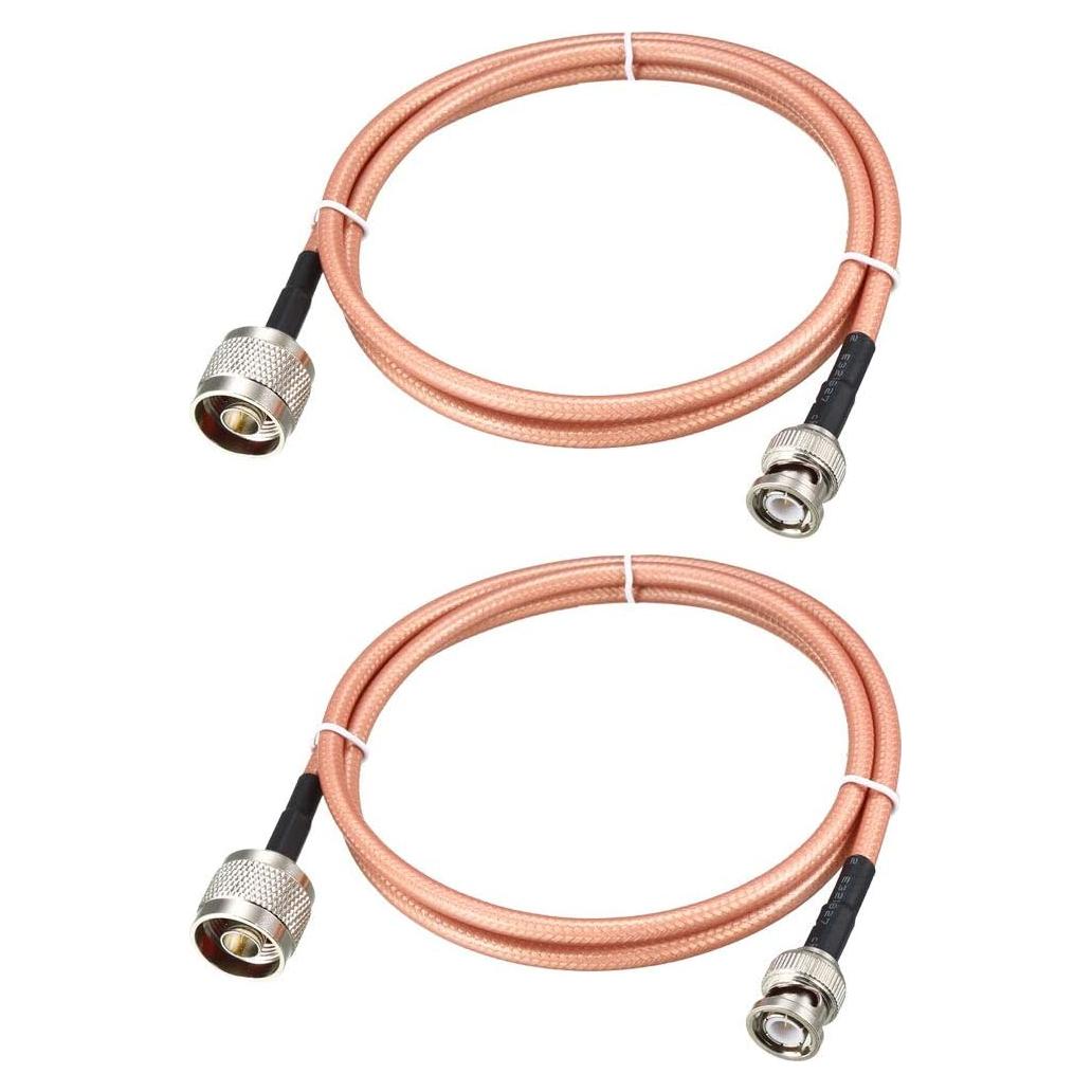 Cable Coaxial RF uxcell RG-142 N Macho a BNC Macho 90cm 2pcs