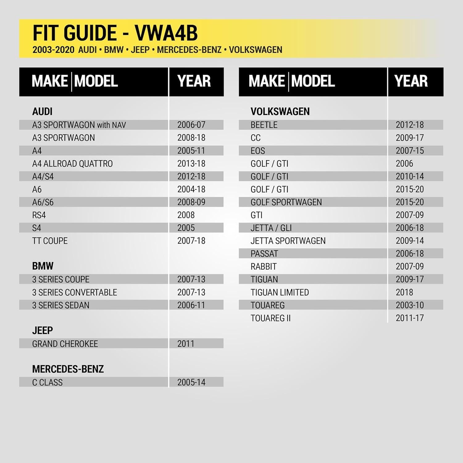 Adaptador de Antena Amplificada Scosche VWA4B para Audi/BMW/VW