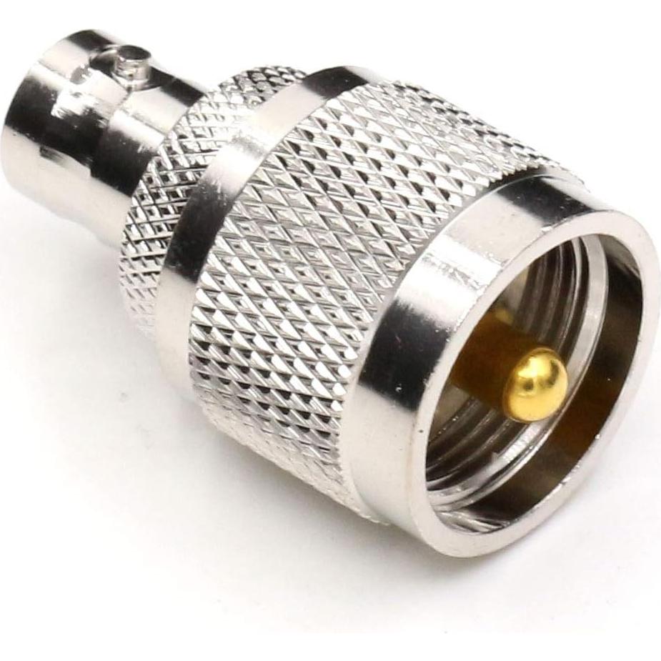 Adaptadores Coaxiales UHF Macho a BNC Hembra ANHAN - 2 Piezas