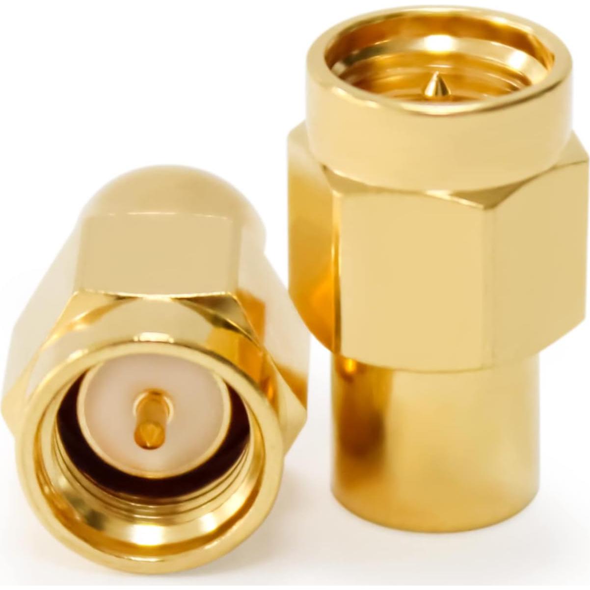 Adaptador Coaxial SMA Macho TOJOIN 2 Pcs 50 Ohm DC a 18GHz