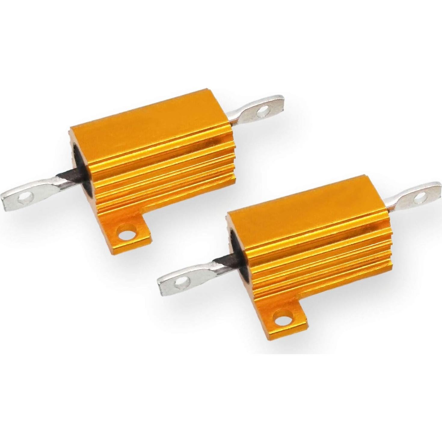 5pcs 18 ohm 18R 10W Watt Aluminum Housed Metal Case Wirewound Resistors