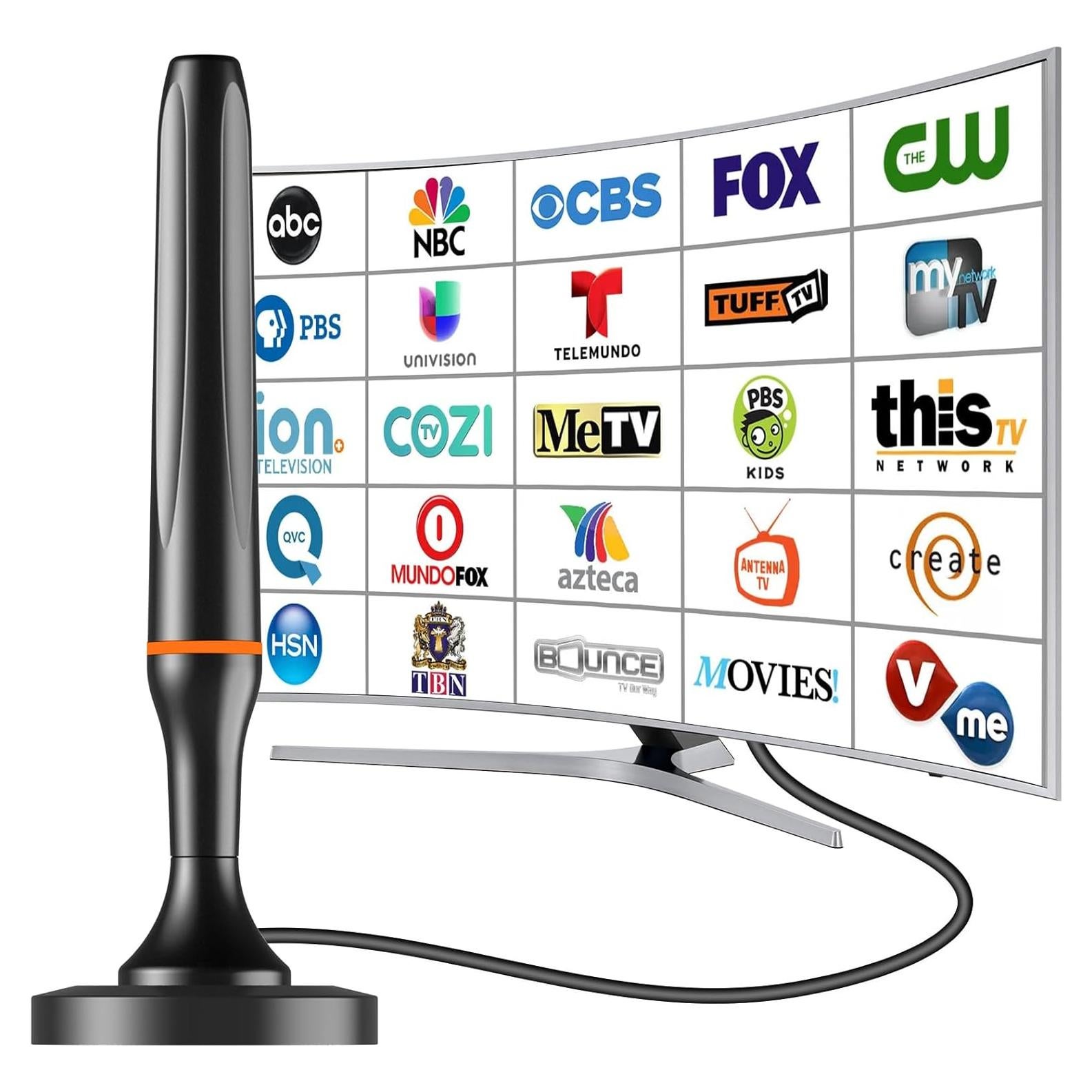 Antena de TV Digital Interior DGUPSP 360° HDTV 4K 1080P