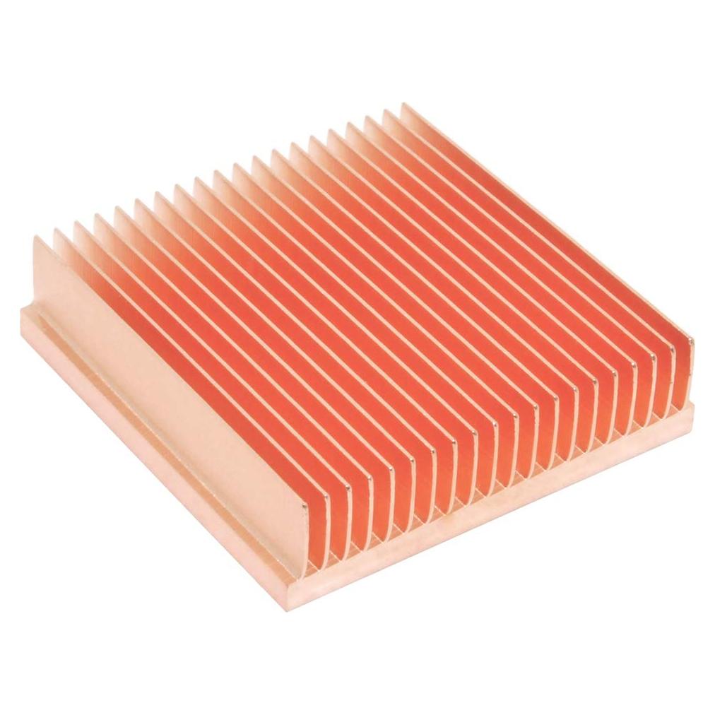 Disipador de Calor de Cobre Puro 40x40x10mm para Impresoras 3D