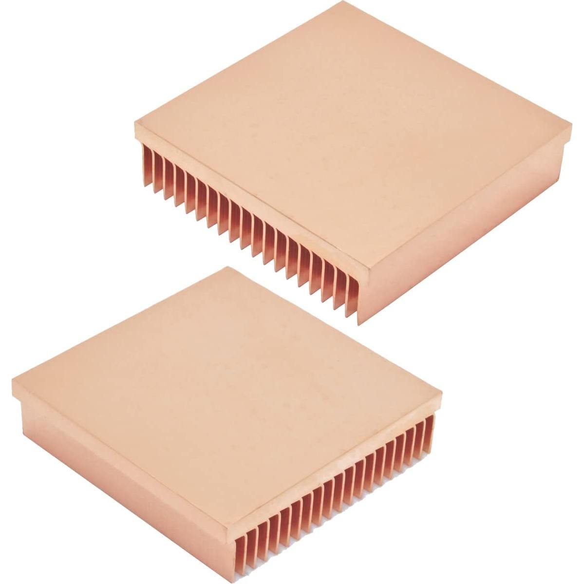 Disipador de Calor de Cobre Puro 40x40x10mm para Impresoras 3D