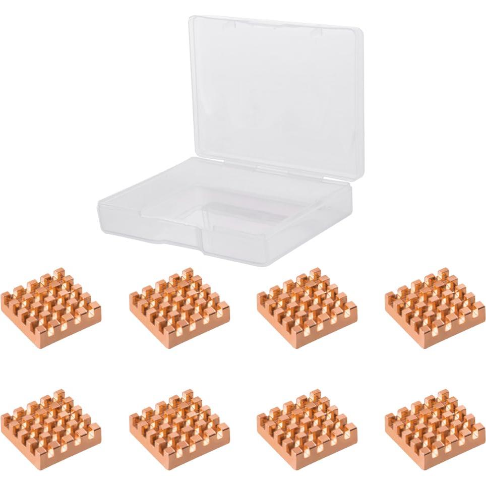 Disipadores de Calor de Cobre GeeekPi 15x15x5mm 8PCS