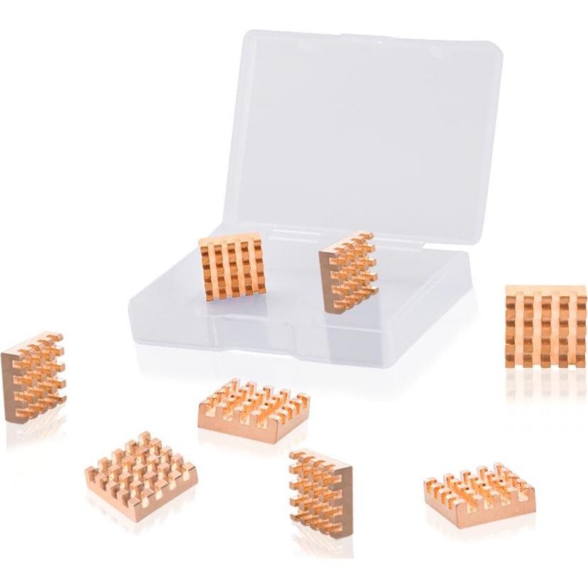 Disipadores de Calor de Cobre GeeekPi 15x15x5mm 8PCS
