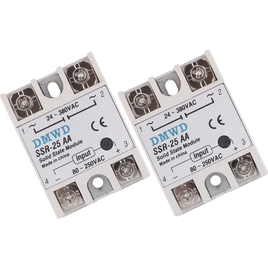 Relé de Estado Sólido DMWD SSR-25AA 25A AC a AC 80-250V
