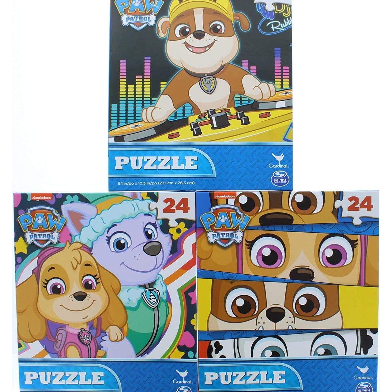 Paquete de 3 rompecabezas Paw Patrol 24 piezas para 4 años