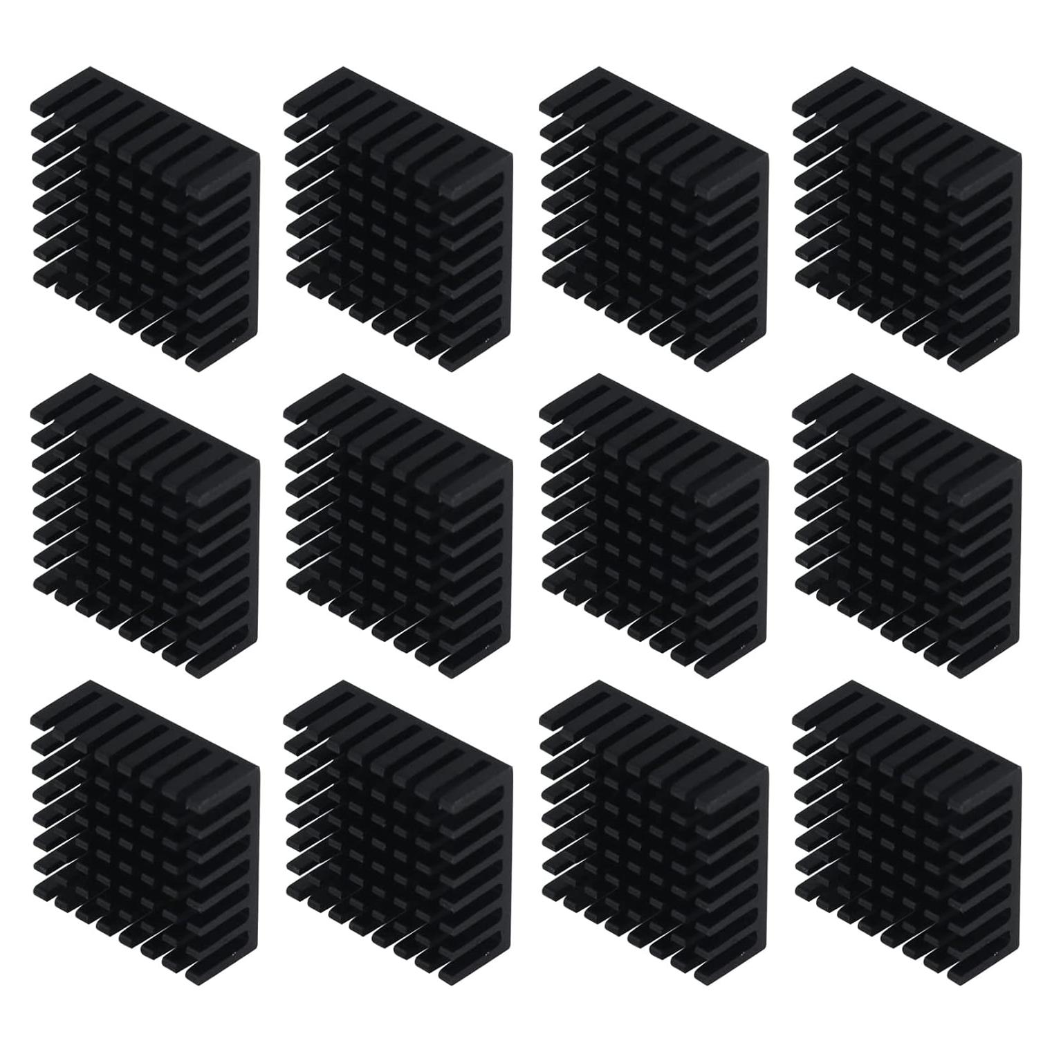 Disipador de Calor de Aluminio Antrader 12pcs 25x25x10mm