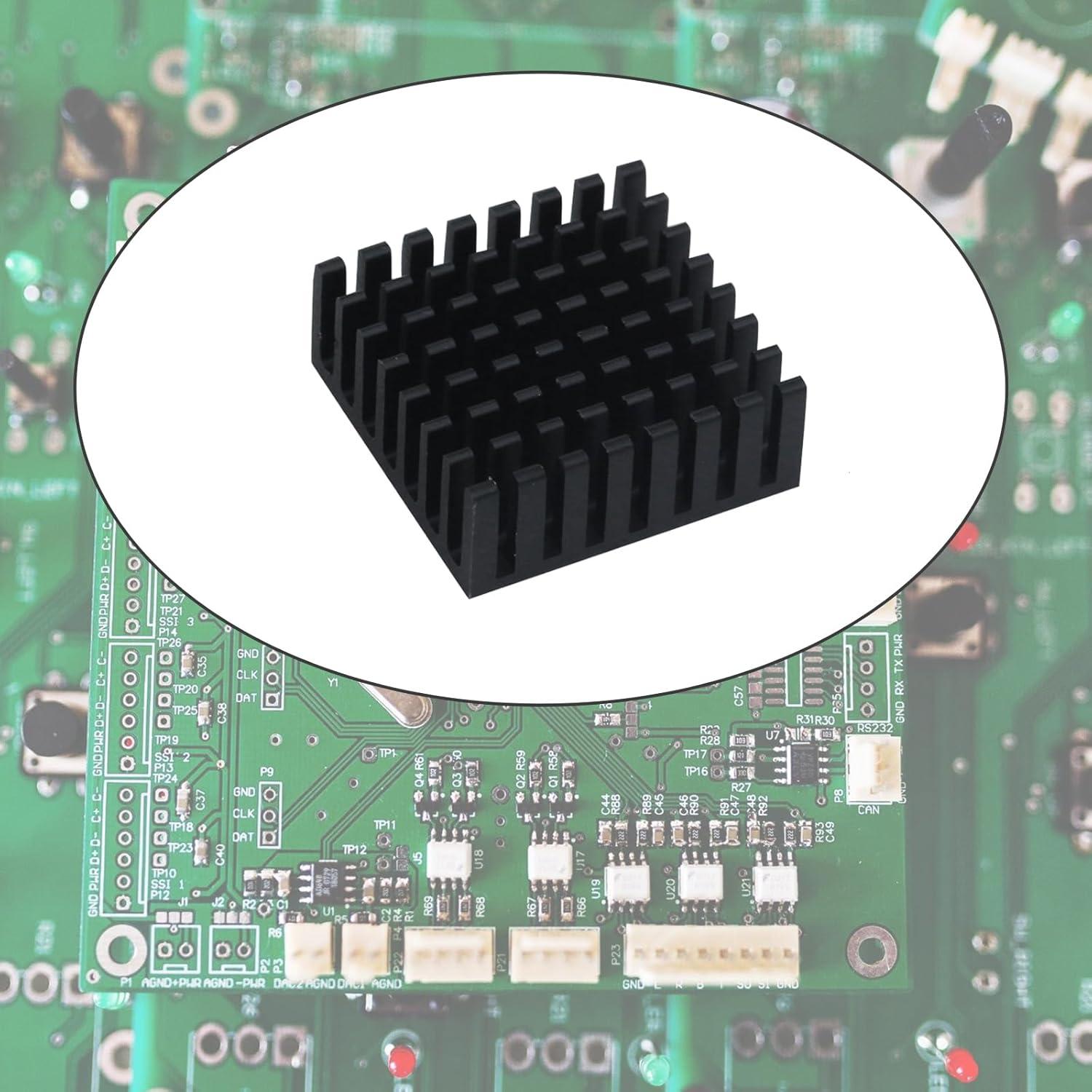 Disipador de Calor de Aluminio Antrader 12pcs 25x25x10mm