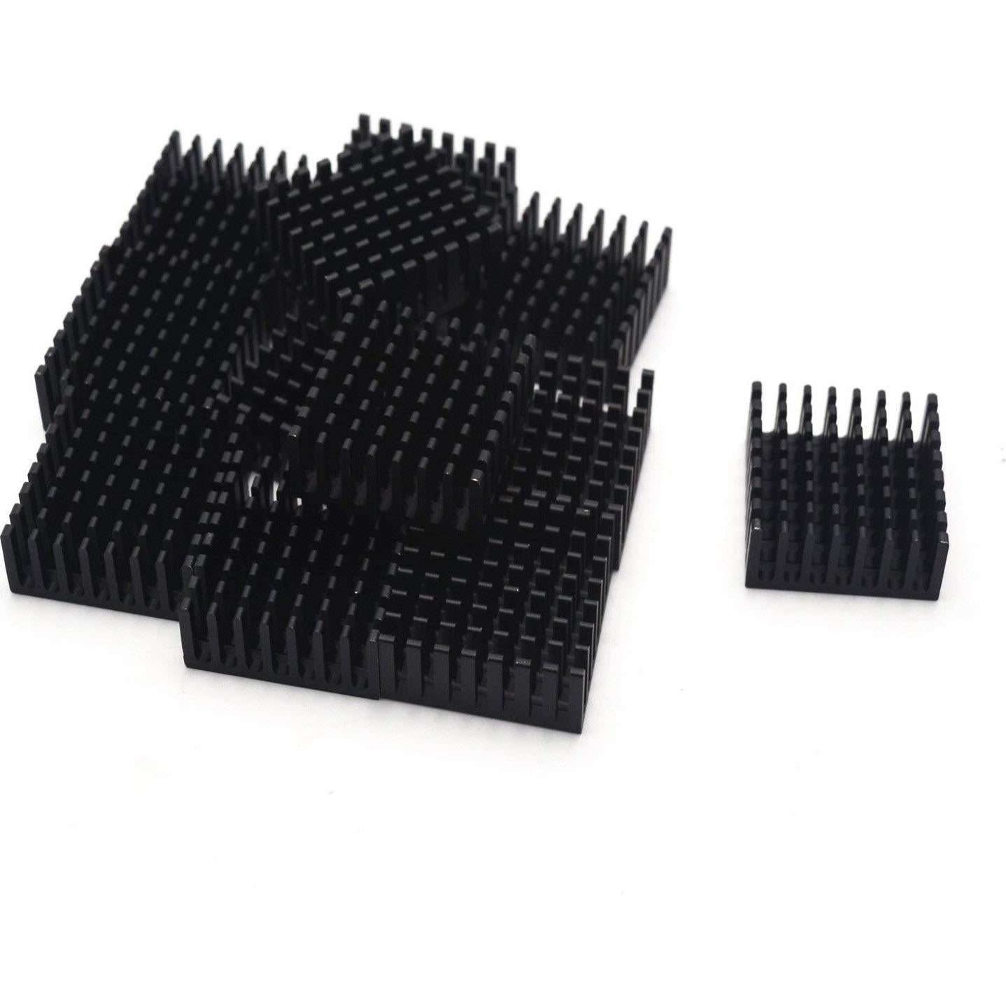 Disipador de Calor de Aluminio Antrader 12pcs 25x25x10mm