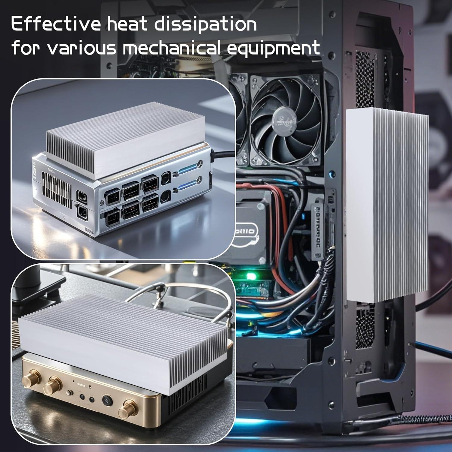 Disipador de Calor de Aluminio Manesi 100x80x27mm