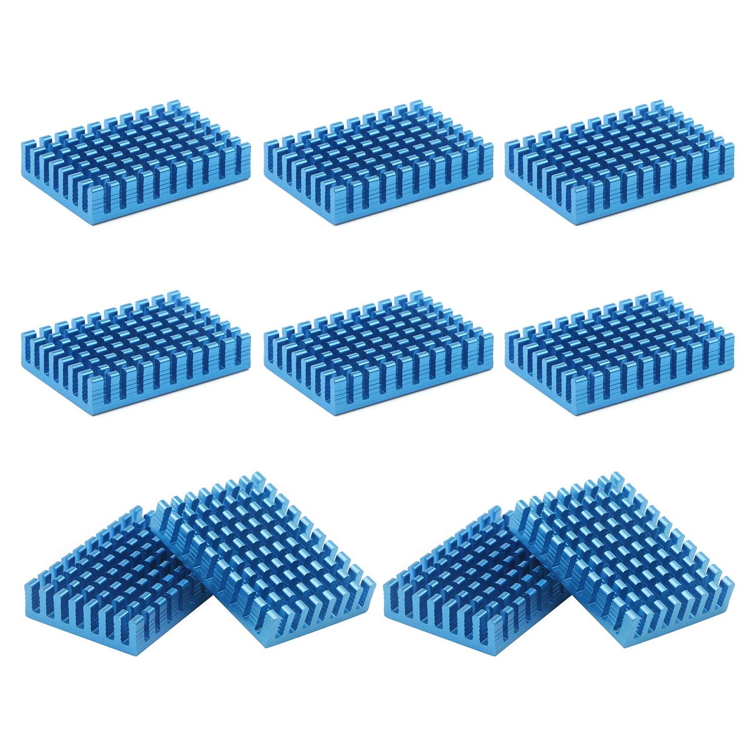 10 Disipadores de Calor de Aluminio 40x28x8mm Unxuey
