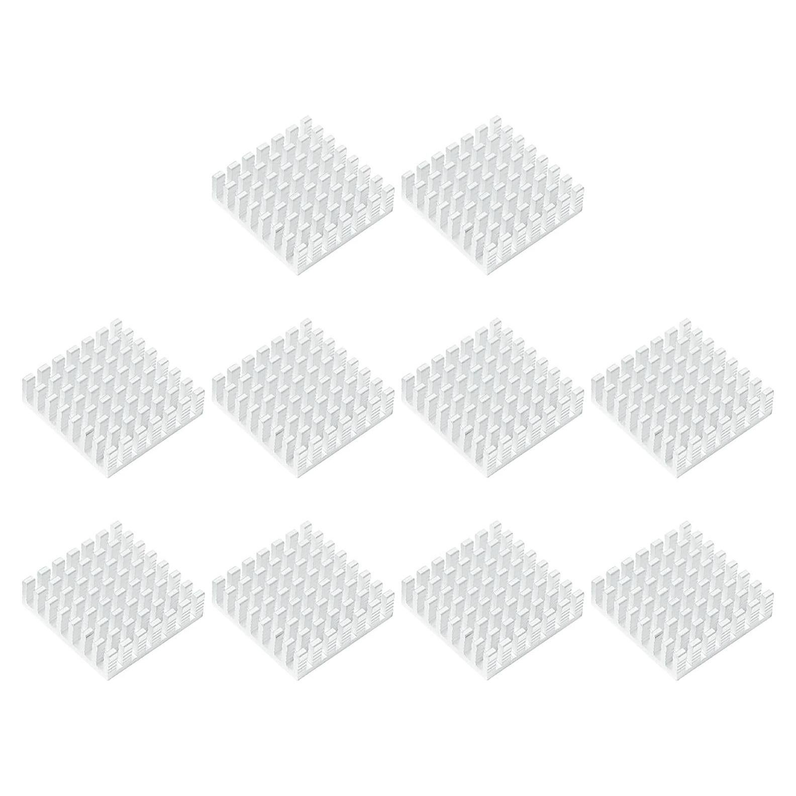 Kit de 10 Disipadores de Calor de Aluminio uxcell 28x28x8mm