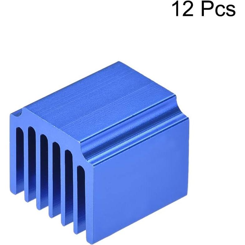 Disipador de Calor Uxcell 15x14.5x13mm para Motor Paso a Paso - 12pcs