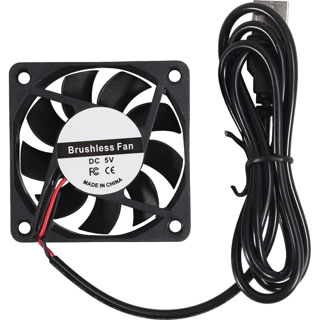 4 Ventiladores USB Sin Escobillas AITAO 6015 60x15mm 5V