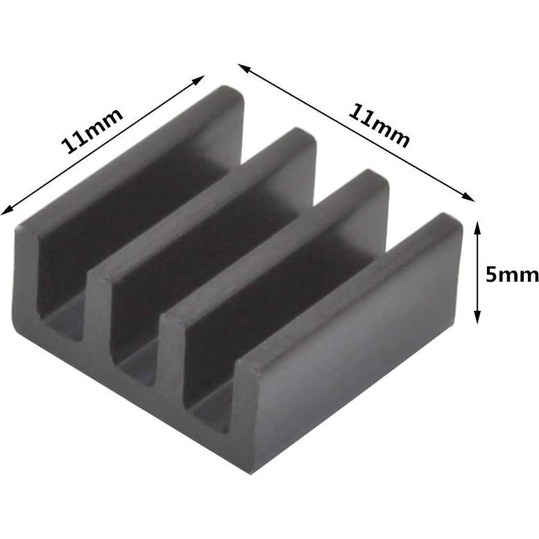 30 Disipadores de Calor de Aluminio 11x11x5mm COOLTEX