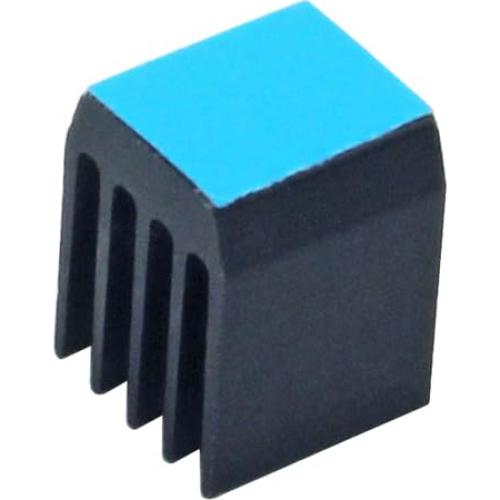 20 Disipadores de Aluminio 9x9x12mm con Cinta Adhesiva Térmica