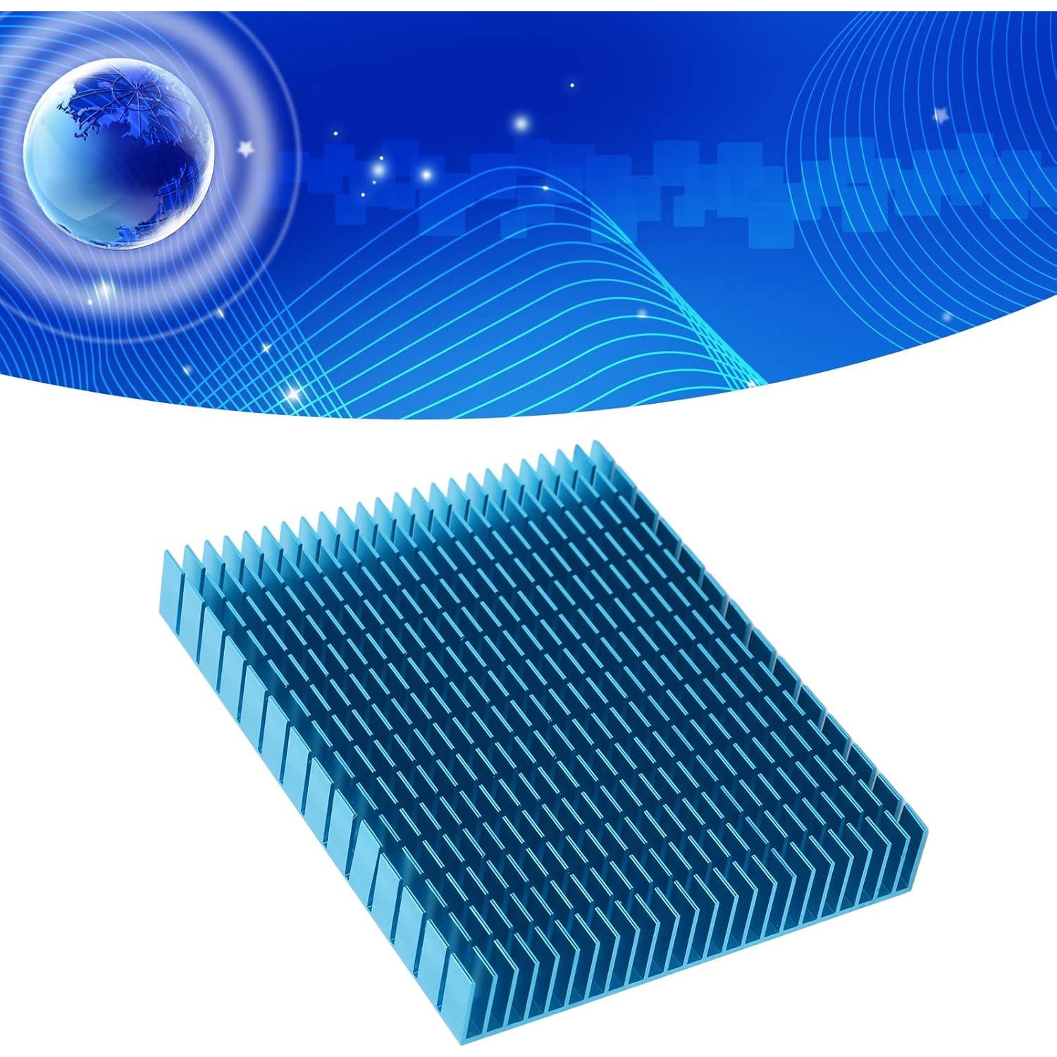 Disipador de Calor de Aluminio Fafeicy 150x120x20mm Azul