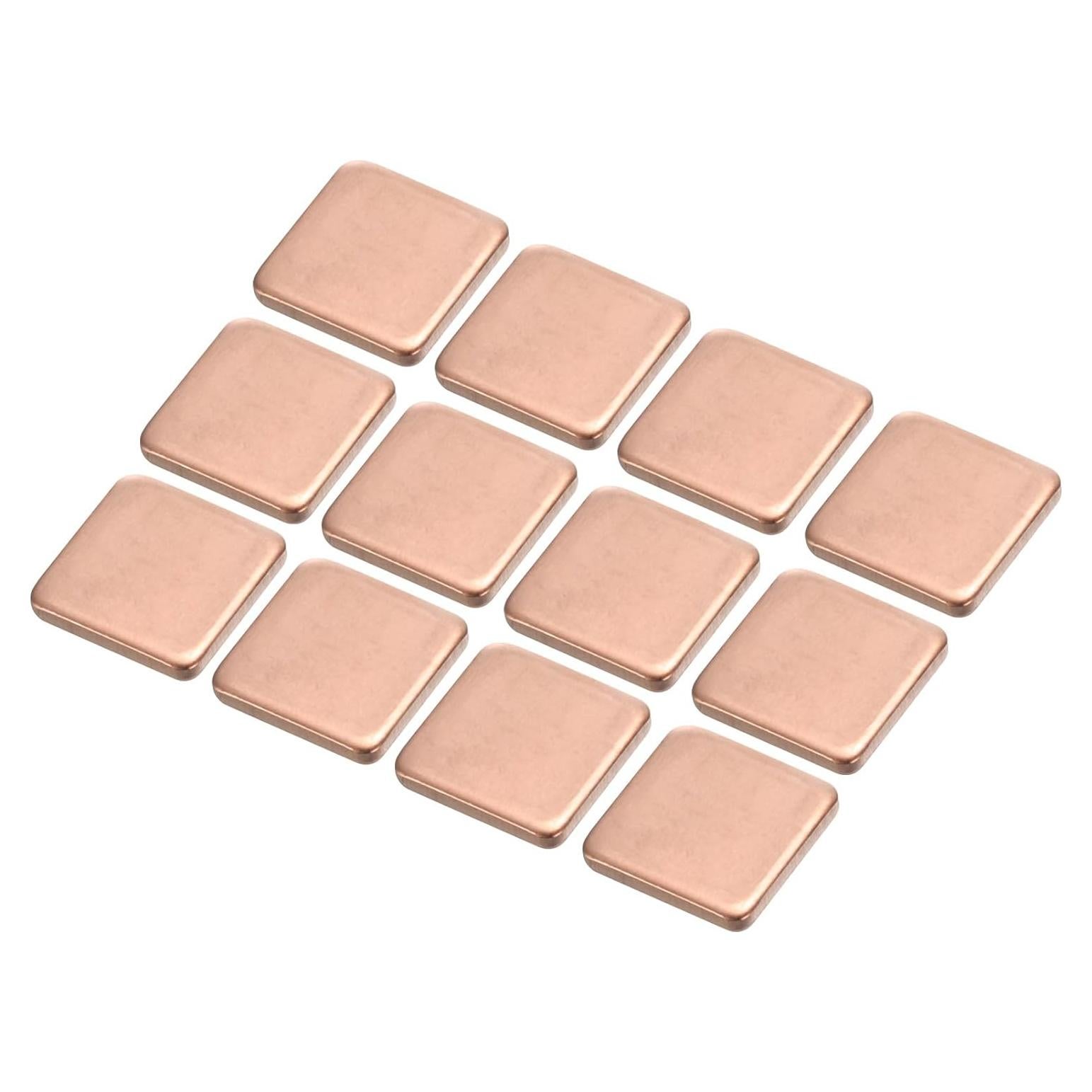 Almohadilla Térmica de Cobre MECCANIXITY 15x15x2mm Paquete de 12