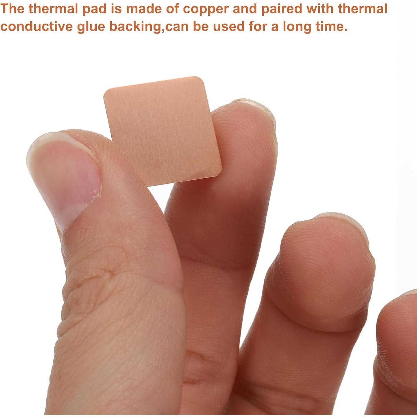 Almohadilla Térmica de Cobre MECCANIXITY 15x15x2mm Paquete de 12