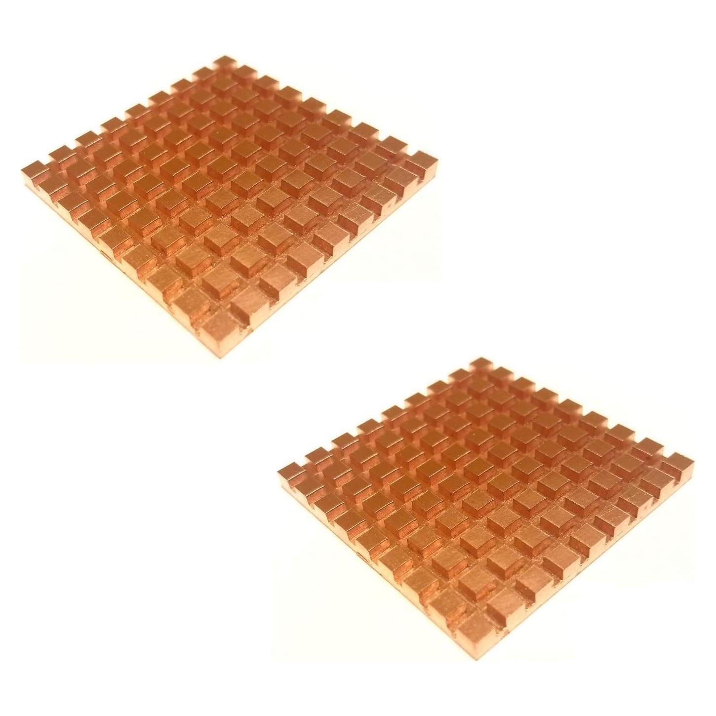 Kit Disipador de Calor Cobre Easycargo 40mm x 40mm x 6mm