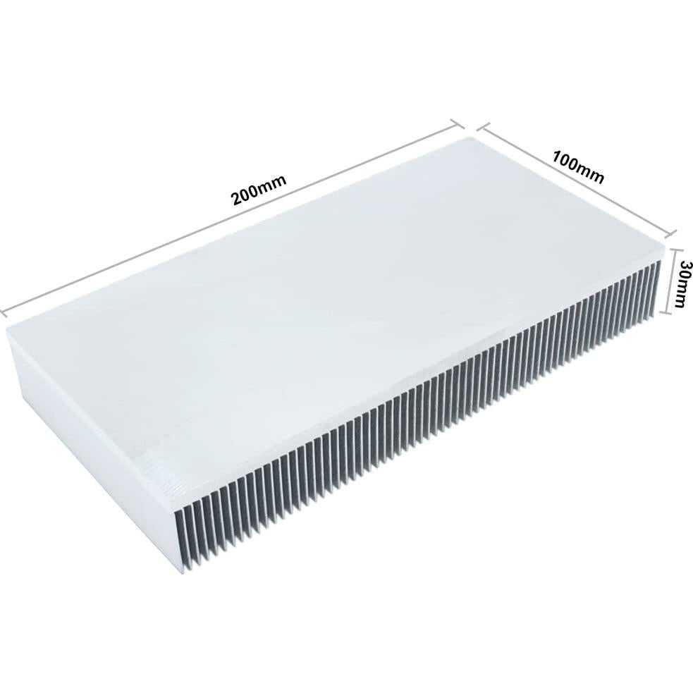 Disipador de Calor de Aluminio 20x10x3 cm Jeteokar para Electrónica