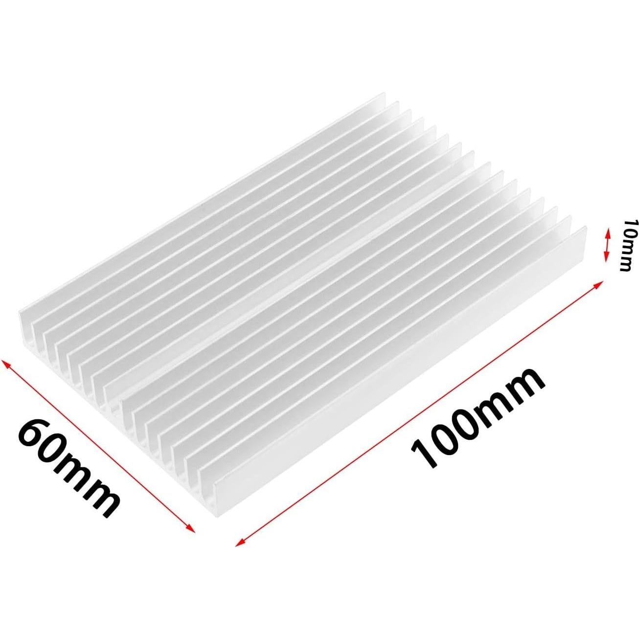 Paquete de 2 Disipadores de Calor Aluminio LT Easiyl 100x60mm