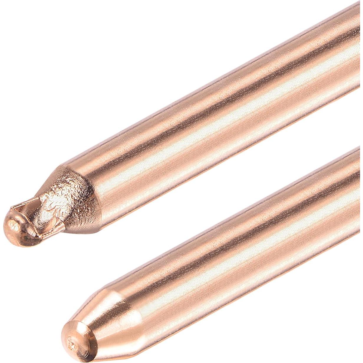 Tubería de Calor Redonda de Cobre uxcell 6mm x 200mm para CPU y GPU