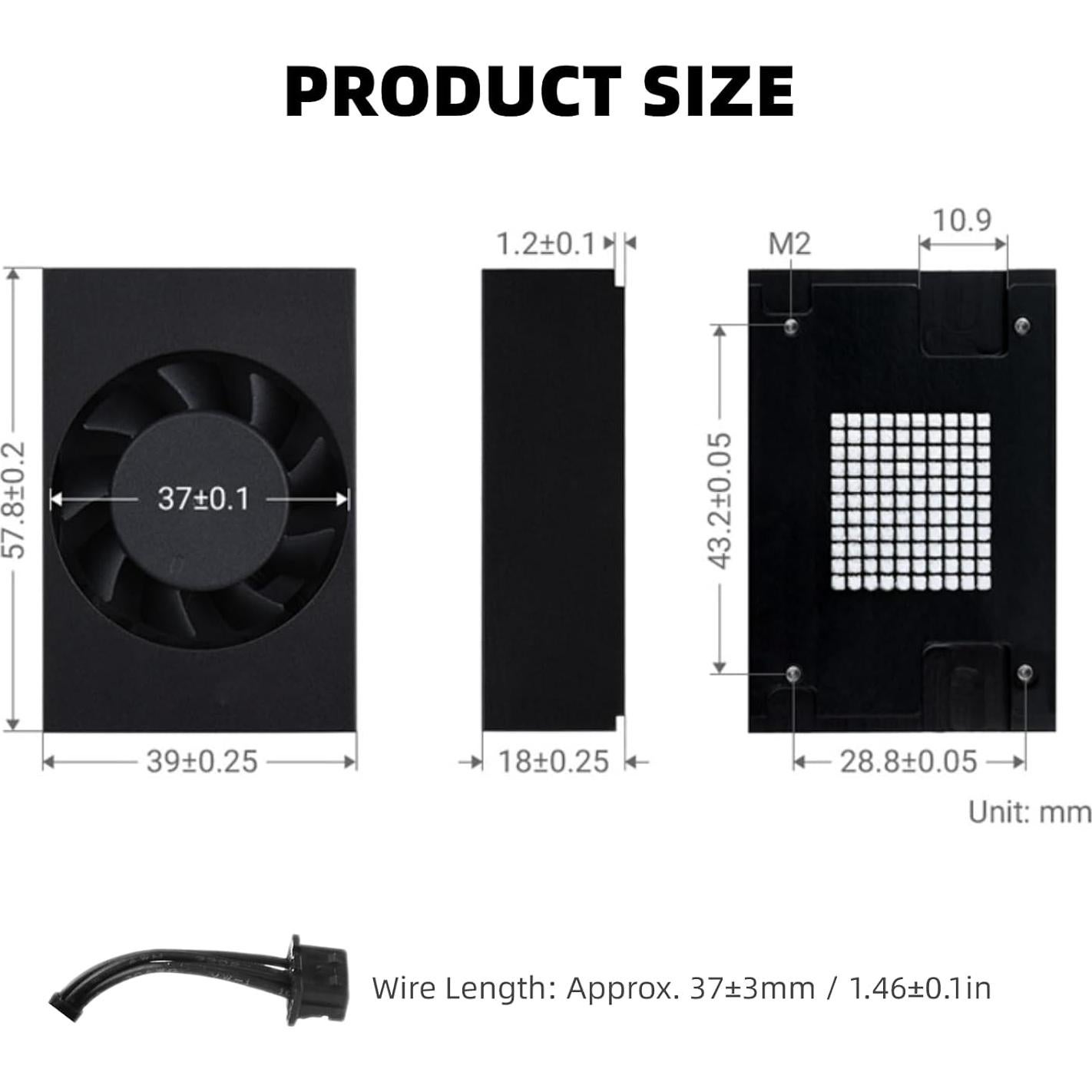 Ventilador de Enfriamiento PWM DC5V EBTOOLS para Orin NX/Nano