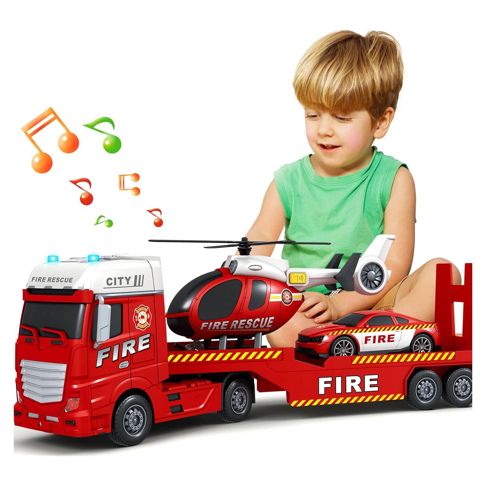 Camión de Bomberos BSTOYDER 63.5 cm con Luces y Sonidos